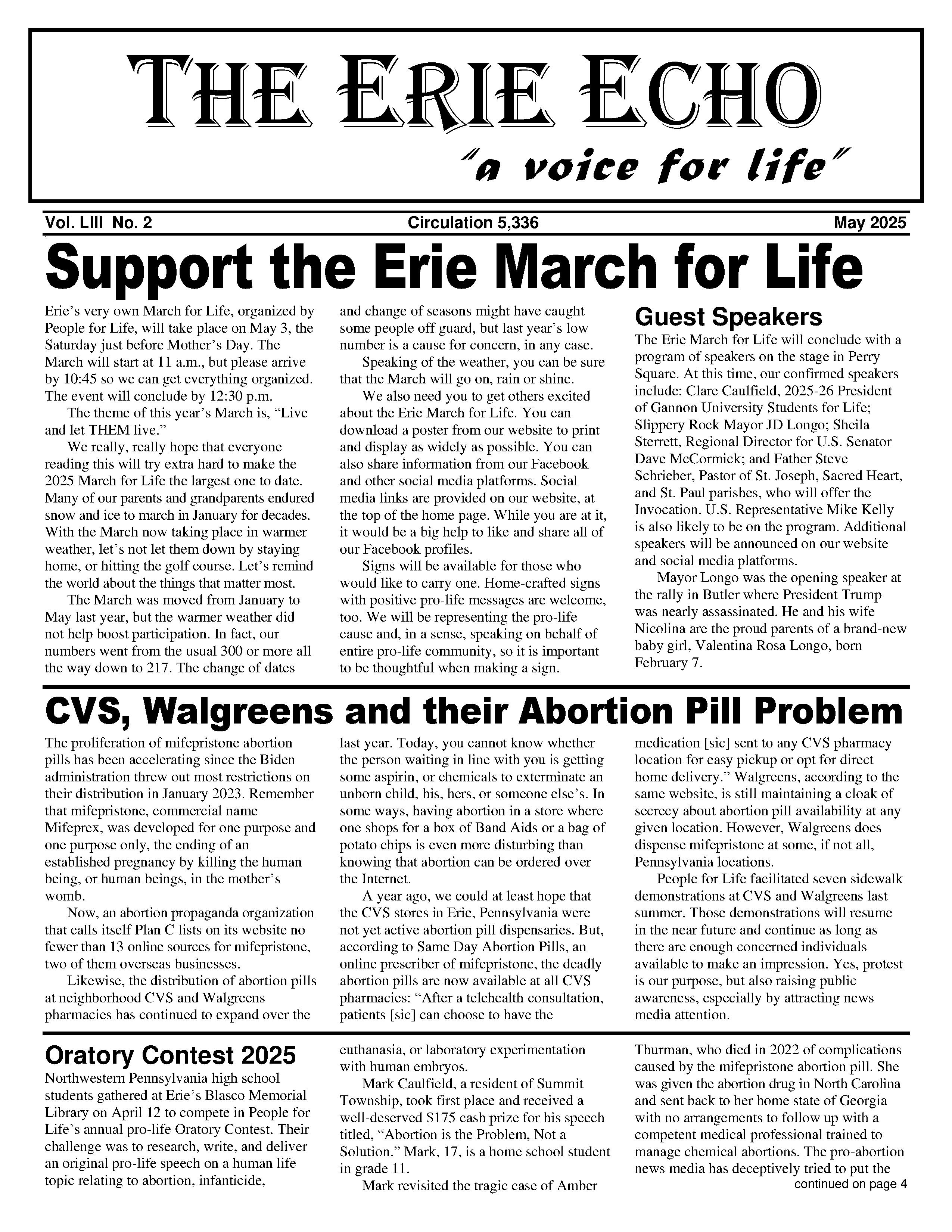 Erie Echo May 2025